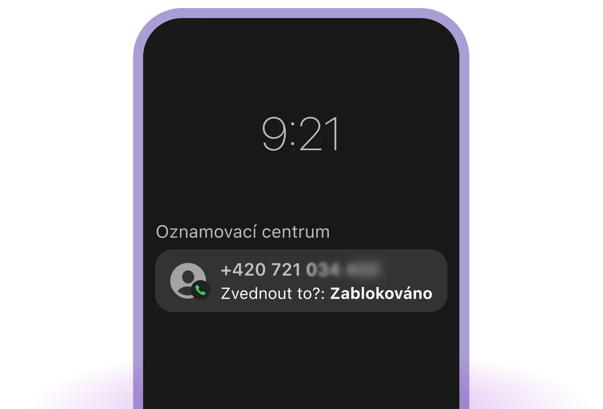 Zablokuje obtěžující hovory
